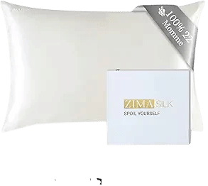 ZIMASILK 22 Momme Silk Pillowcase (Queen Ivory)