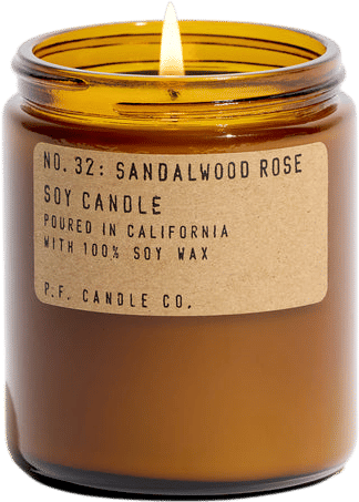 Sandalwood Rose Scented Candle