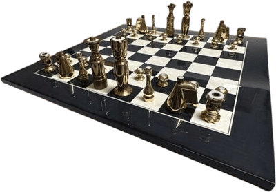 Abstract Brass Chess & Checkers Compendium
