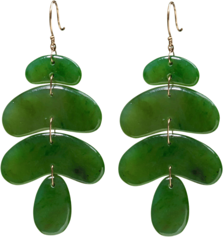 Tenthousandthingsnyc Jade Small Totem Earring