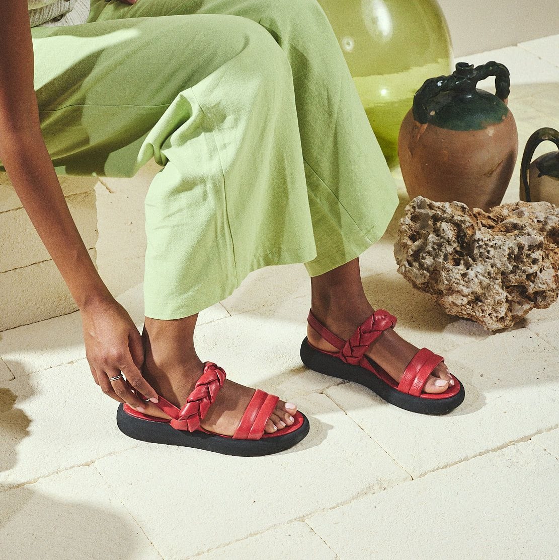 Brador MARYLAND CERISE Women's Sandals