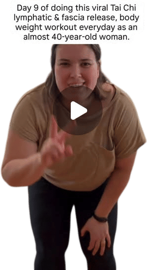 5-10 min of Qigong/lymphatic drainage