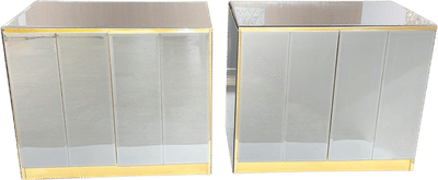 Ello Mirrored Double Door Chests