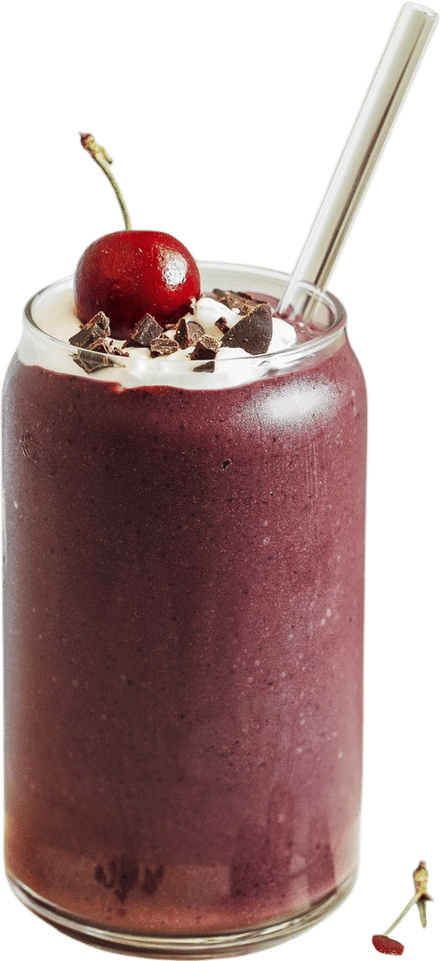dark chocolate cherry protein shake