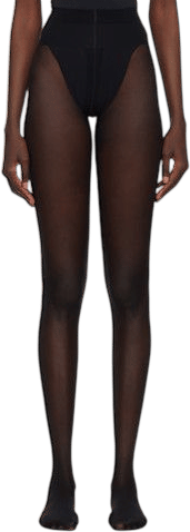 Wolford Black 10 Denier Back Seam Tights