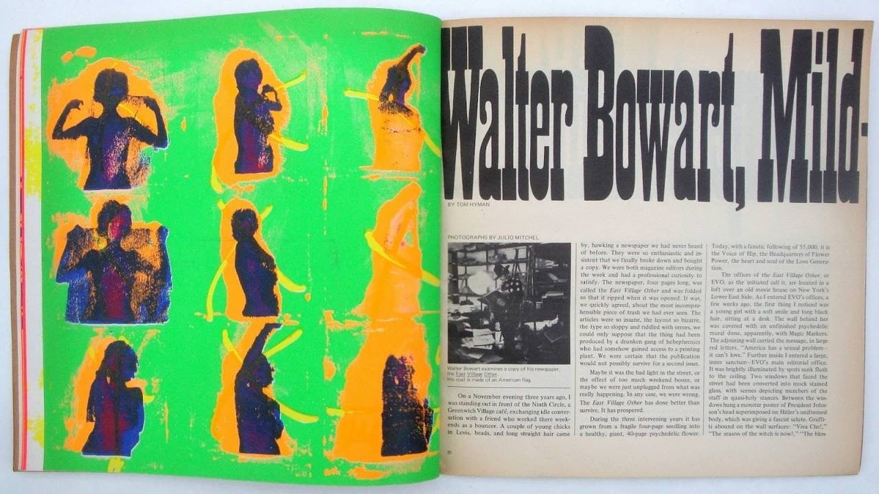 1968 Walter Bowart in Avant Garde, 1968