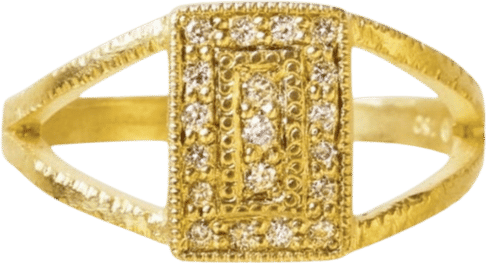 Small Worlds Paris Diamond Gold Ring