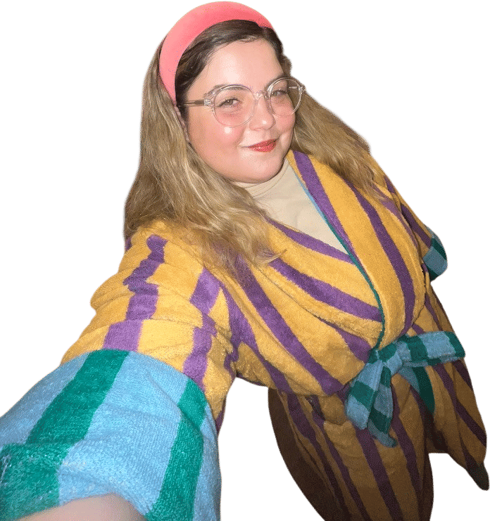Butterfly Stripe Bathrobe