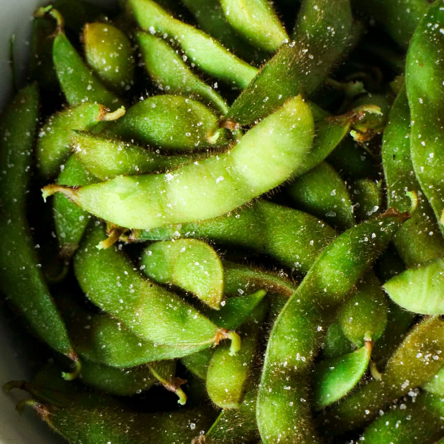edamame with sea salt