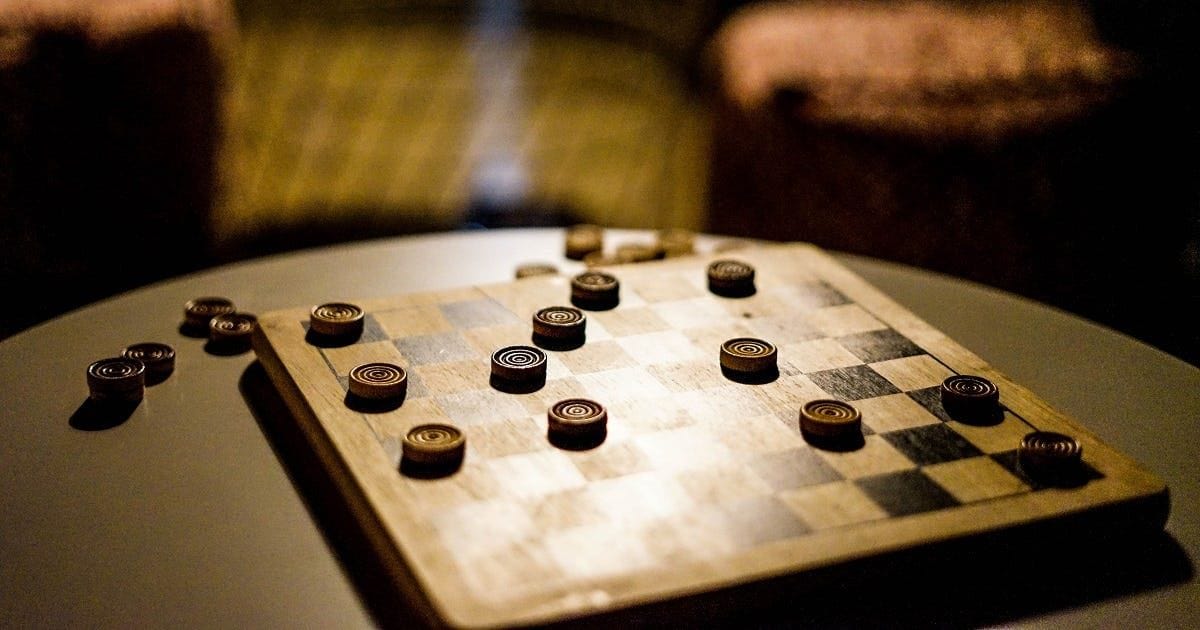 playing checkers with your kid