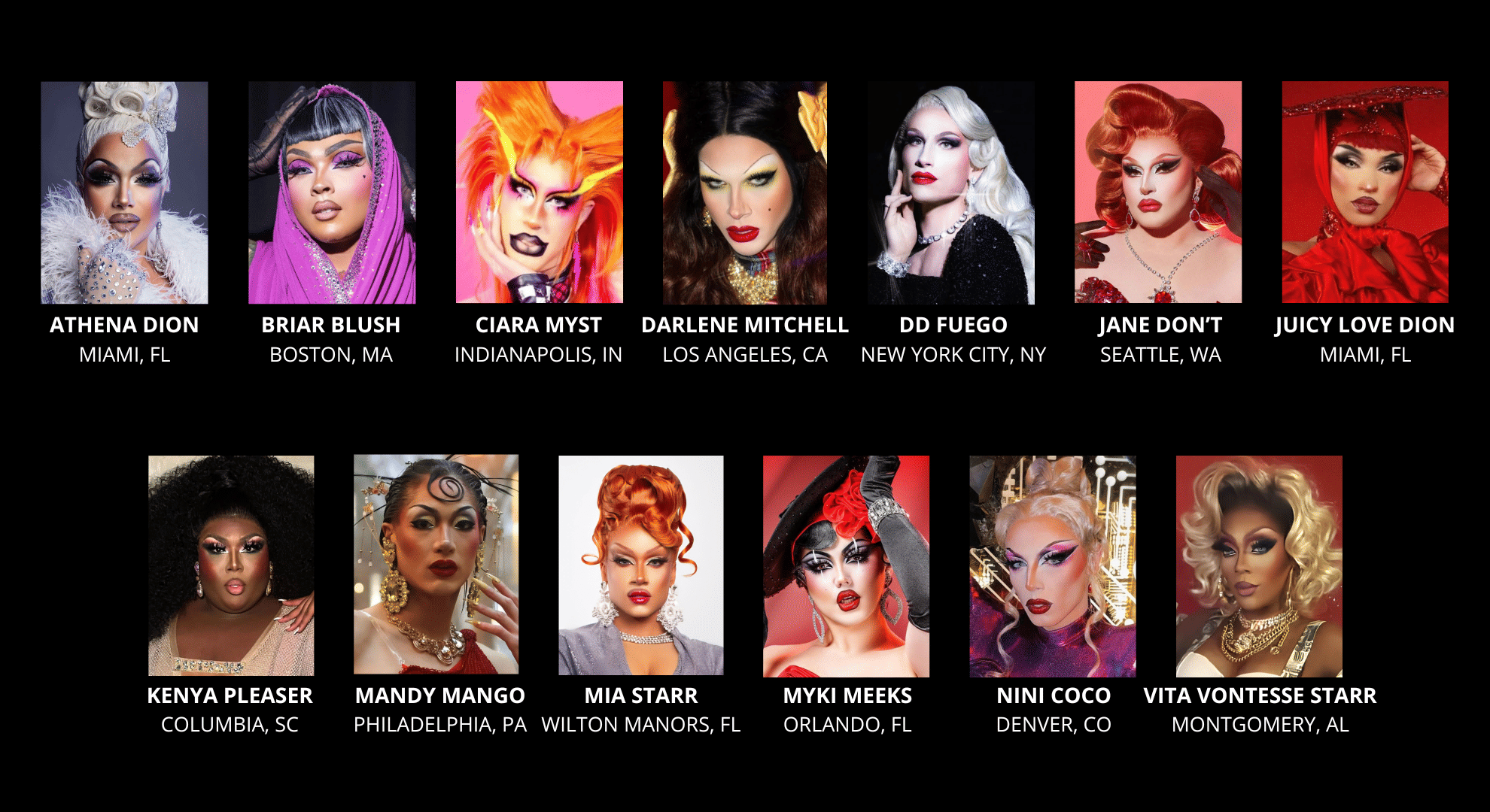 [S18] Rupaul's Drag Race Season 18 Cast Visual (Updated)