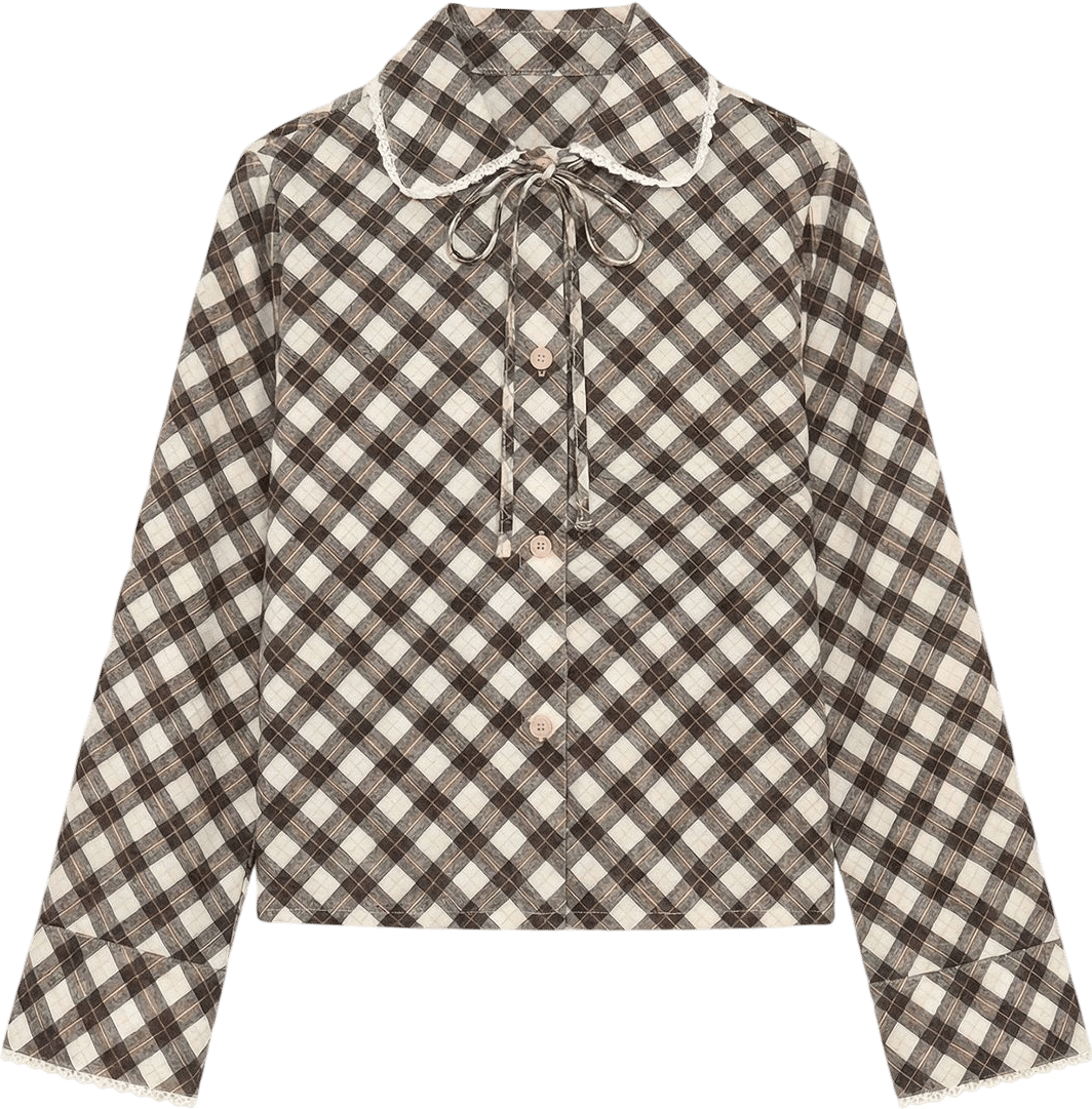 Carmen Says Black and White Checkered pjs