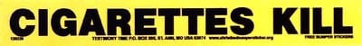 Cigarettes Kill Bumper Sticker
