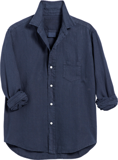 Eileen Navy Washed Linen Shirt