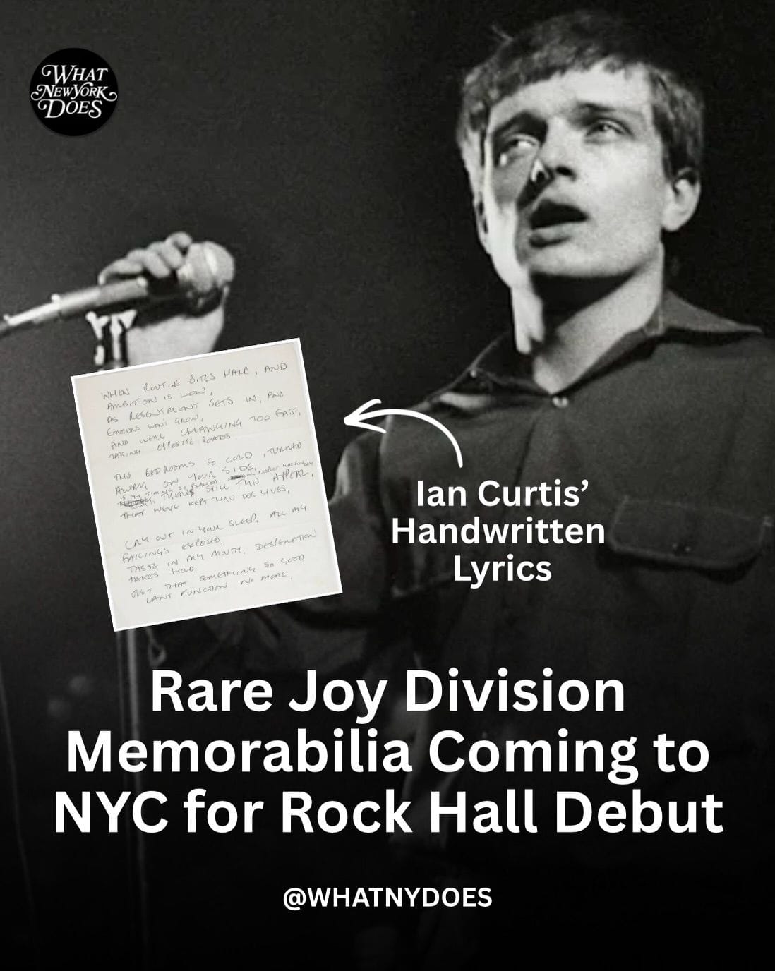 Ian Curtis in NYC