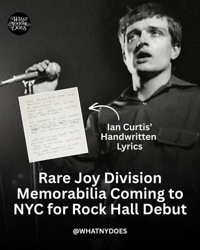 Ian Curtis in NYC Photograph