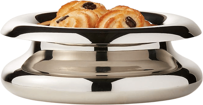 Piero Polished Stainless Steel Serving Bowl Small by Gianfranco Frattini