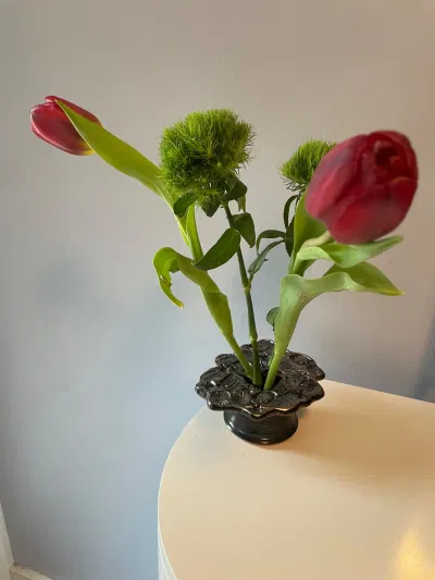 Ceramic Flower Frog