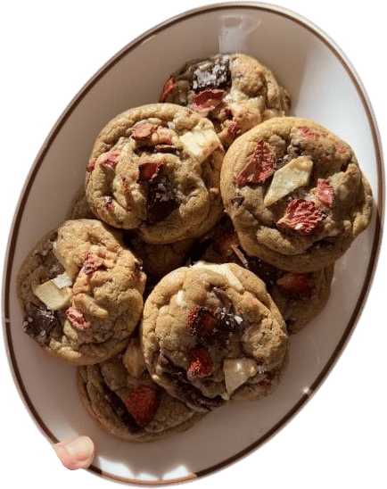 Strawberry Chocolate Chunk Cookies