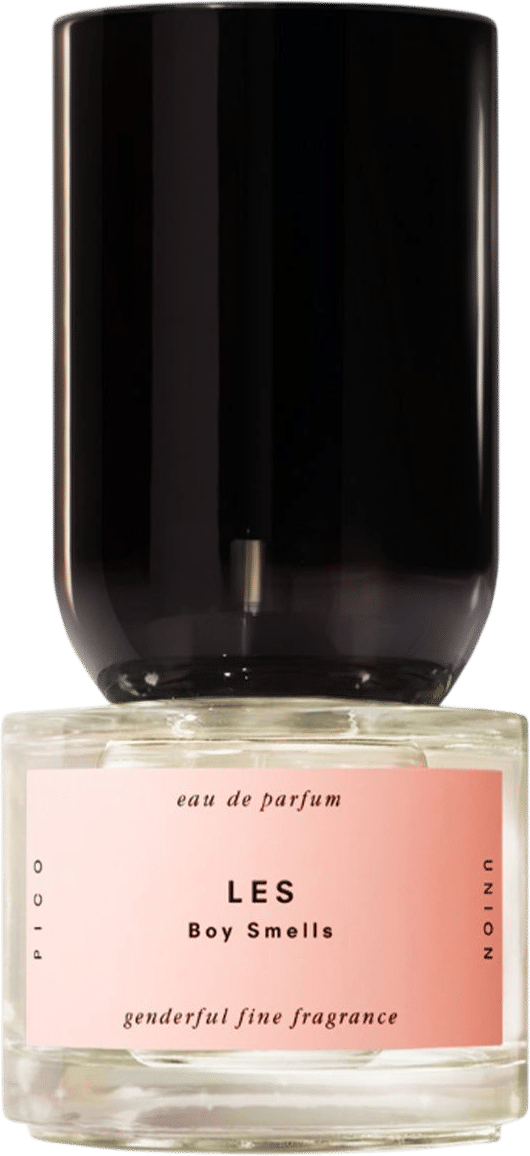 boy smells LES Perfume