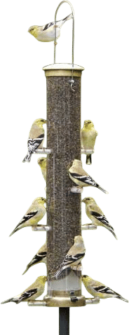 Quick-Clean Nyjer Tube Feeder - Large