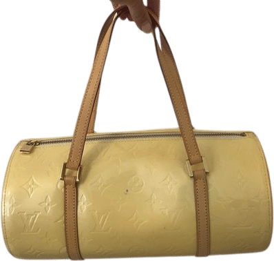 Yellow Embossed Monogram Handbag