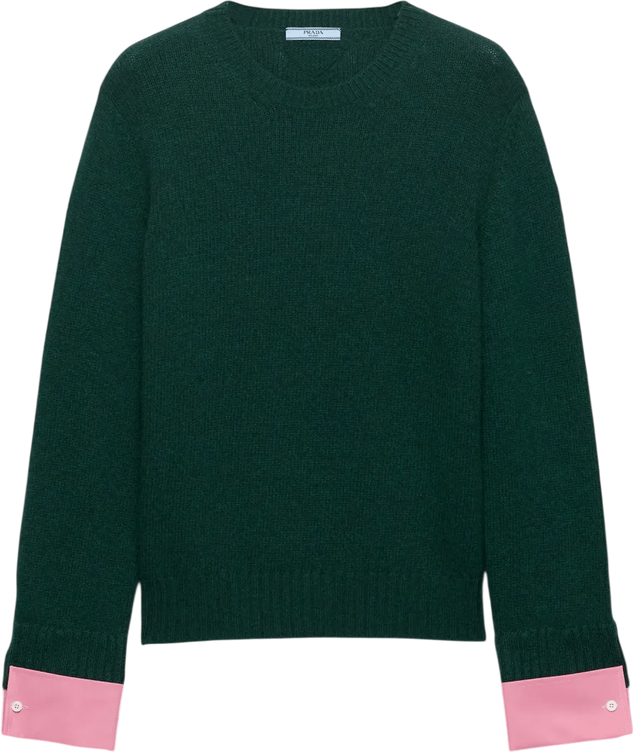 Wool and Cashmere Crew-Neck Sweater