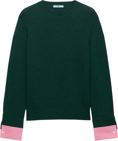 Wool and Cashmere Crew-Neck Sweater
