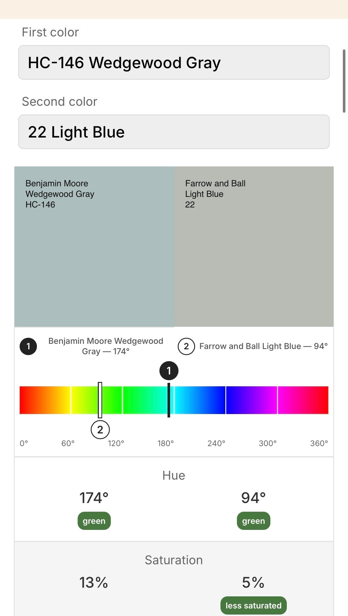 Paint Comparison Tool— Plan Home