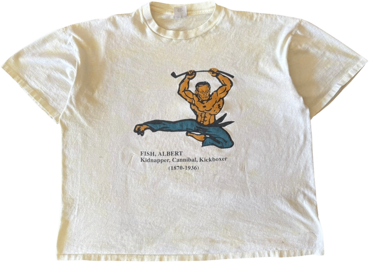 American Vintage Men's White and Cream T-shirt