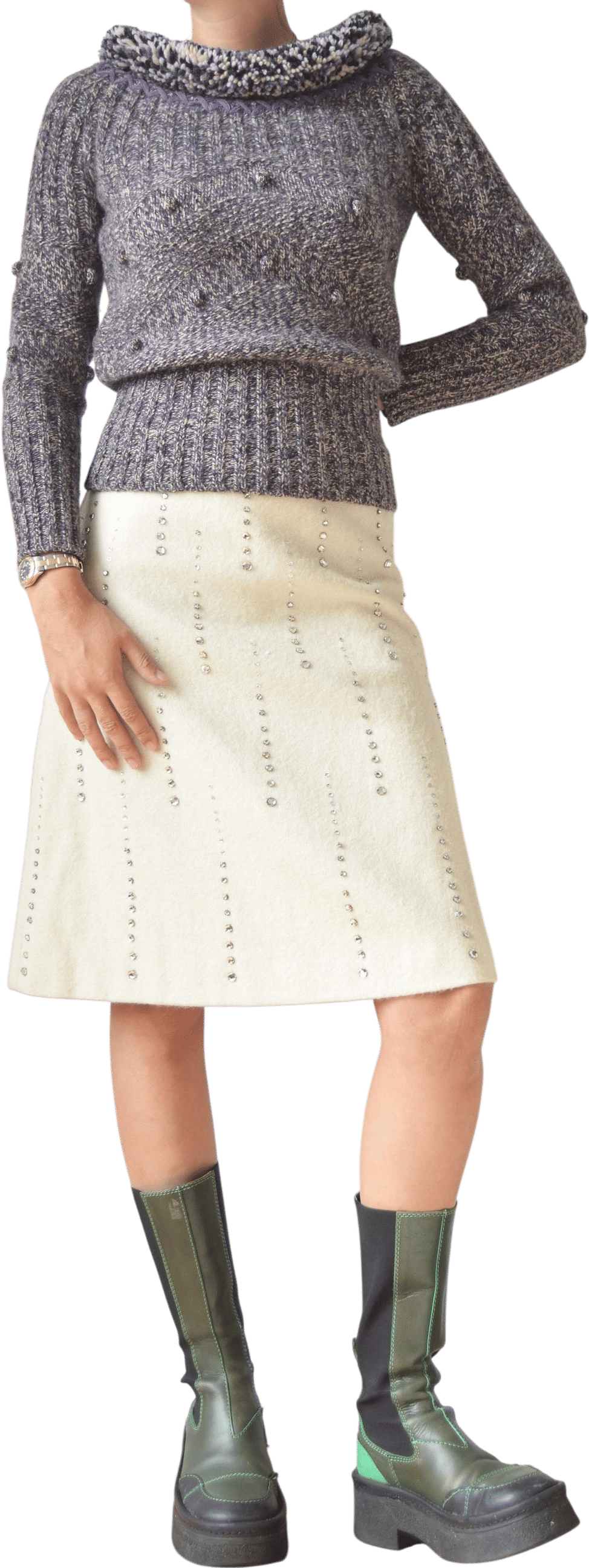 Alexander McQueen F/W 2005 Purple Knitted Jumper