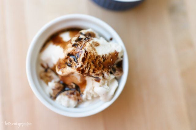 Balsamic Vinegar on Vanilla Ice Cream