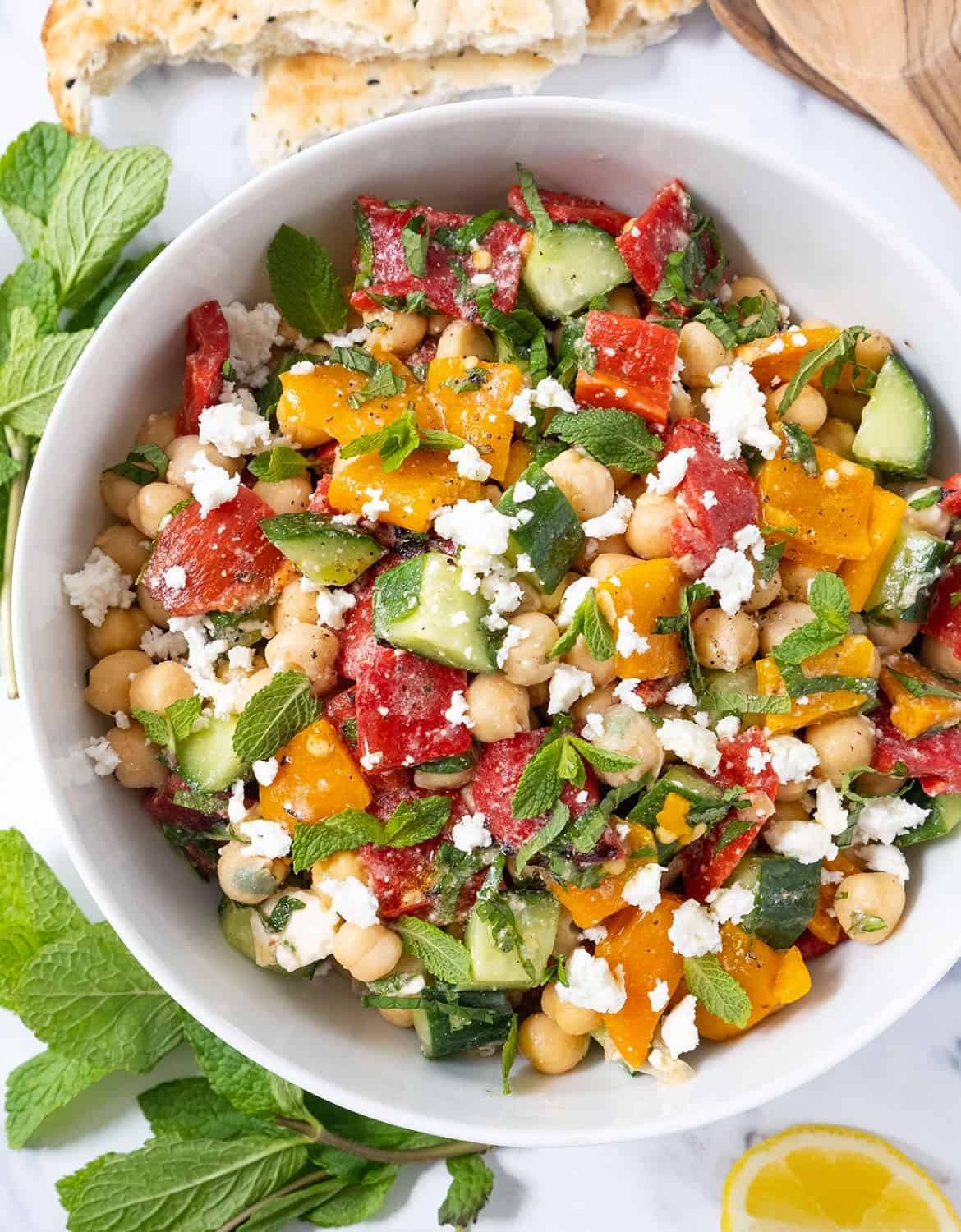 adding mint to salads