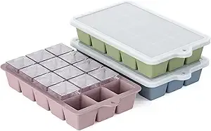 Silicone Ice Cube Tray with Lid