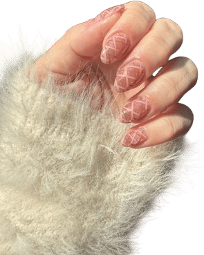 plaid & gingham nails