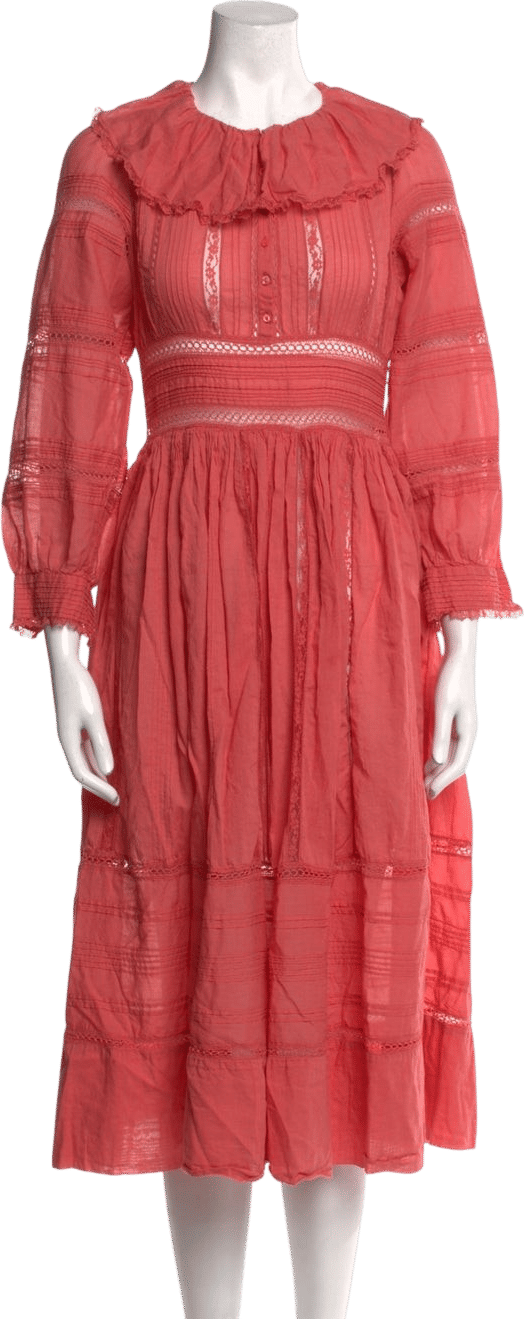 Ruffled Long Sleeve Dress