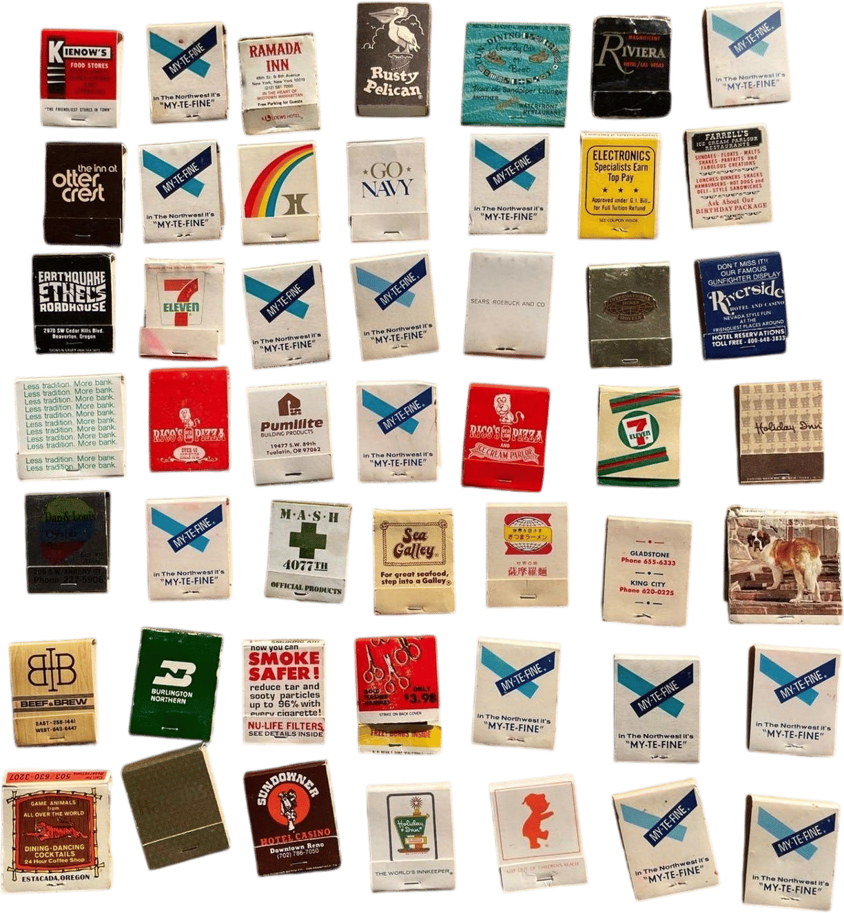 Collection of Vintage Matchbooks
