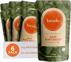 Brodo 100% Grass-Fed Organic Beef Bone Broth (6 X 8.3 oz)