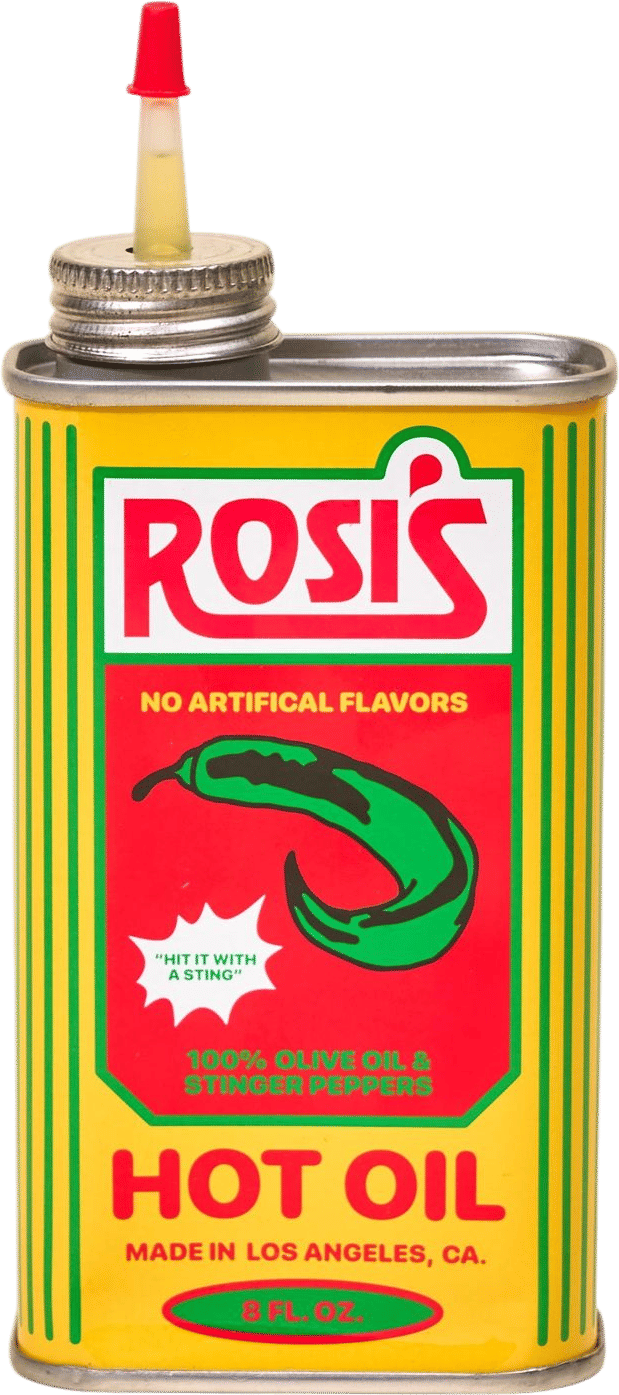 Rosi’s Hot Oil on pizza
