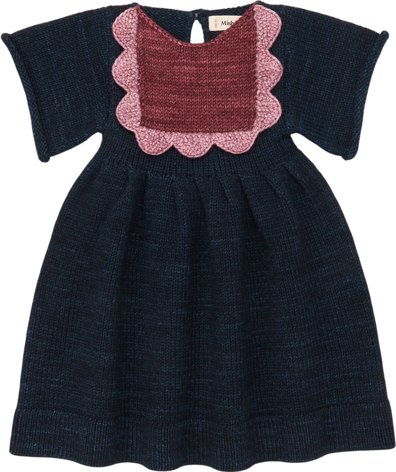 Misha & Puff Baby Scallop Bib Dress