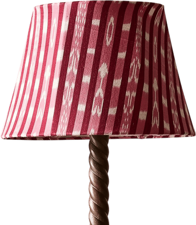 Ikat Stripe Jacquard Taper Lamp Shade