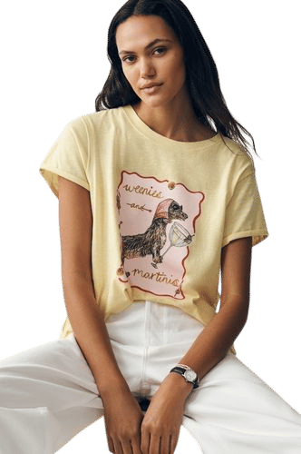 Nikki Ackerman Caitlin Boxy Tee by Maeve