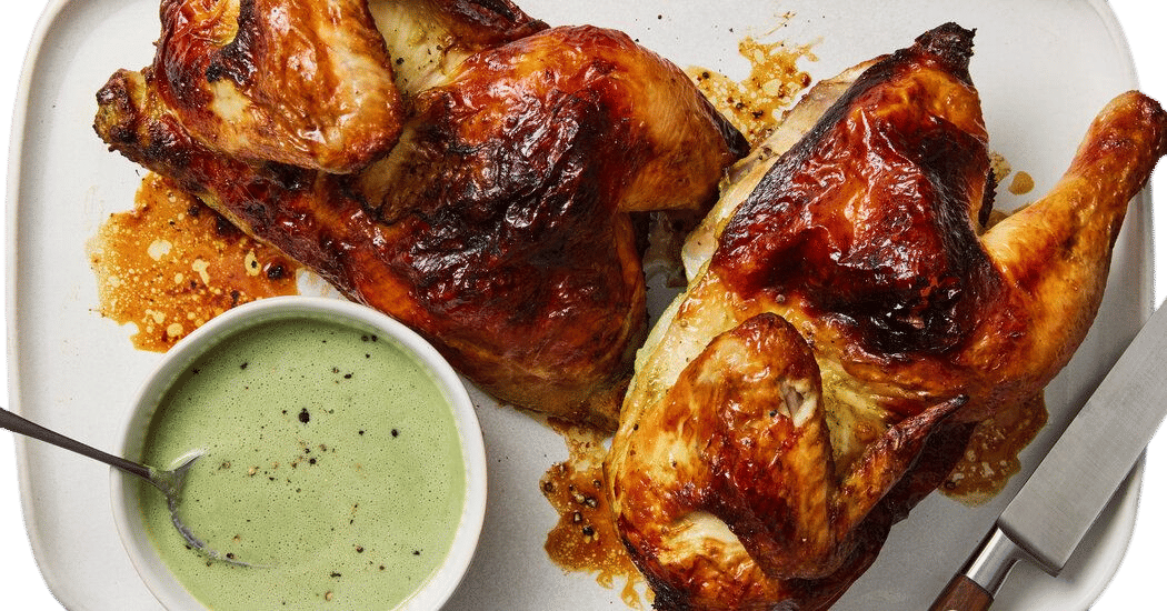 green goddess roast chicken