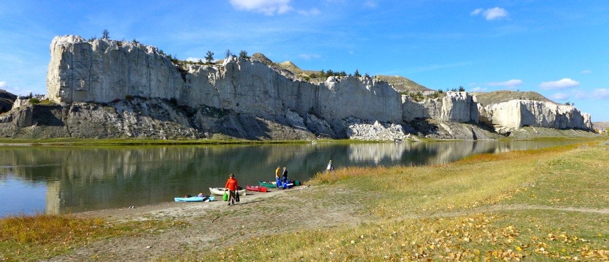 Canoe camp White Cliffs Montana