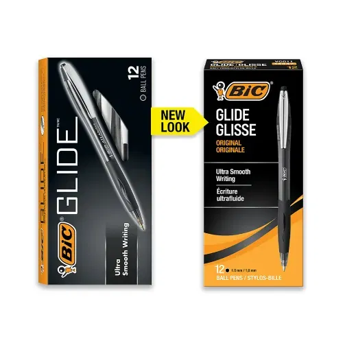 bic glide medium (black)