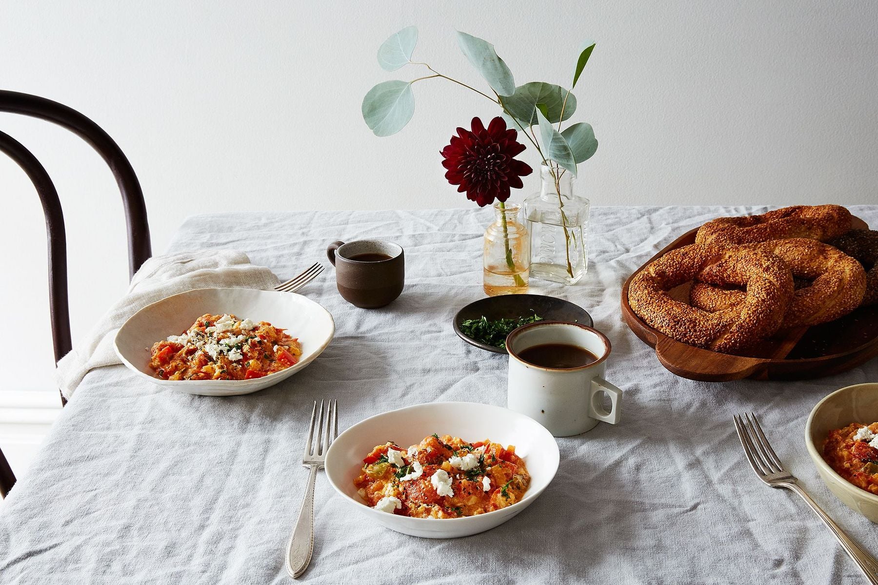 Modified Turkish breakfast plate