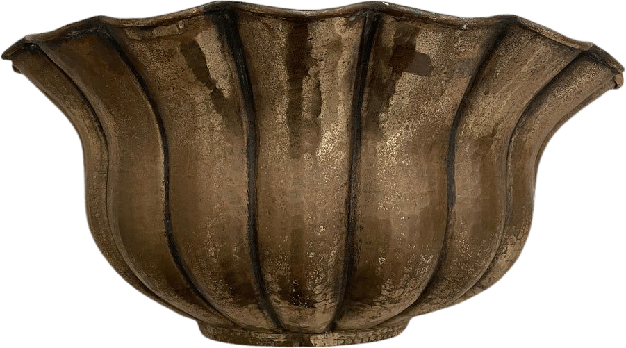 1950s Italian Hammered Brass Wall Planter → Our Home "Landline
