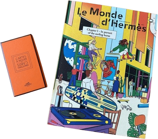 Hermes Silk Scarves Knotting Cards Deck & Booklet