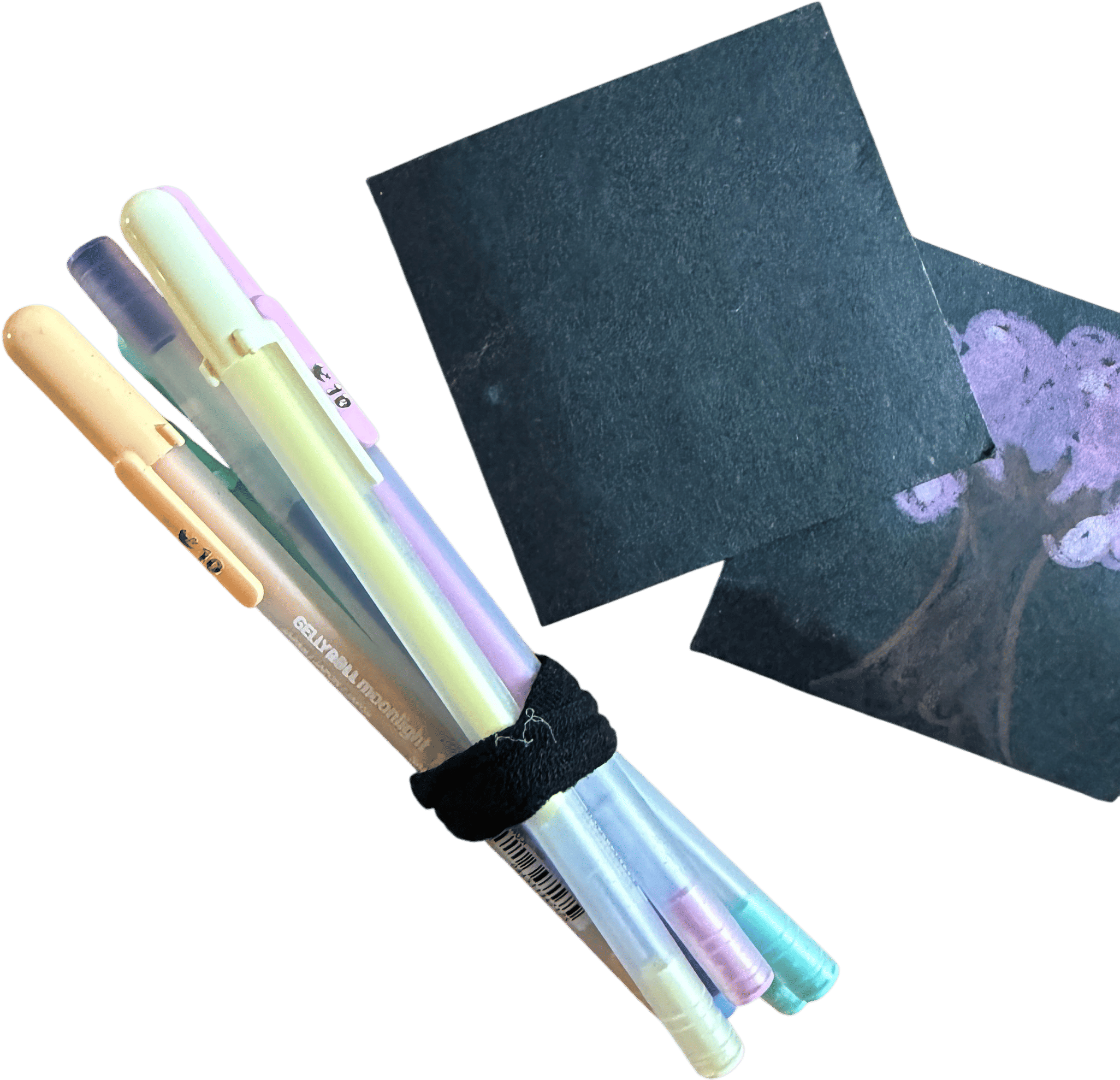 Keeping post-its with you.