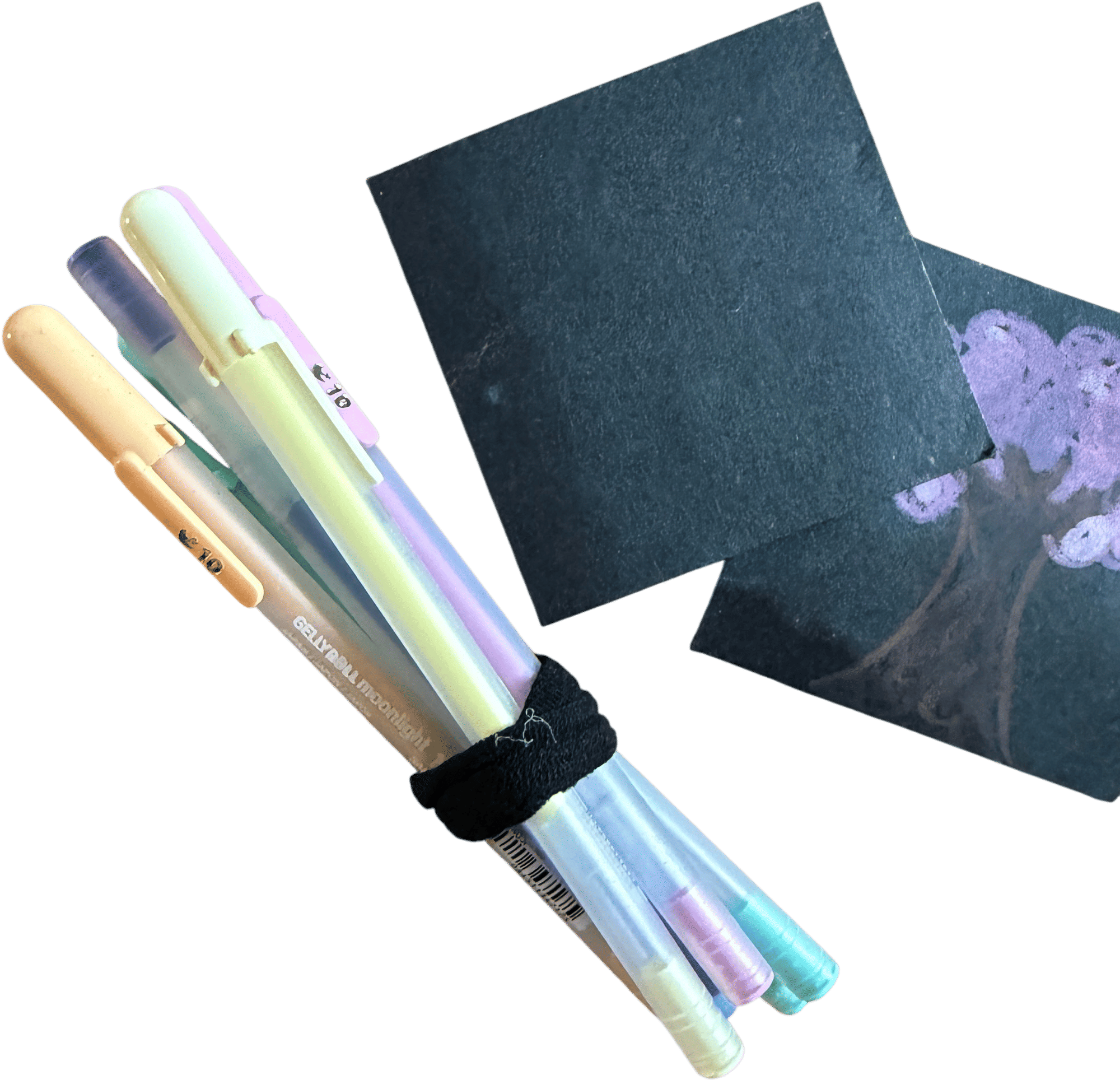 Keeping post-its with you.